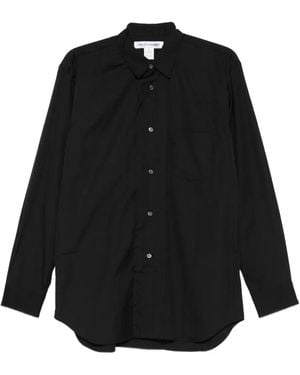 Comme des Garçons Chest-Pocket Long-Sleeve Shirt - Black