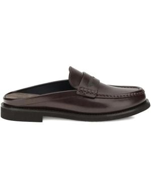 Brunello Cucinelli Horsebit Jewel-Embellished Mules - Brown