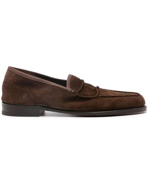 最安！JOHN LOBB ブラウン スエード スリッポン（メンズ John Lobb 