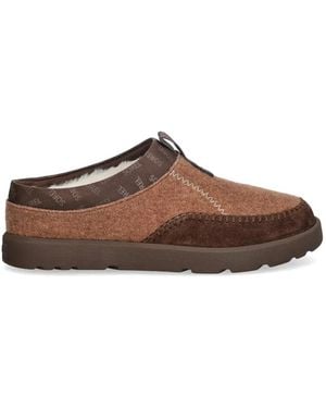 Sorel Byways Whipstitch-Trim Shearling-Lined Mules - Brown