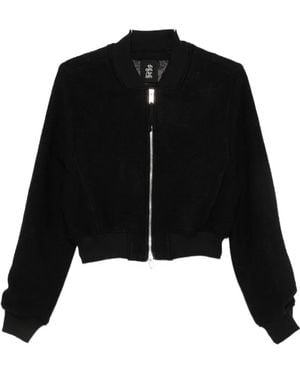Thom Krom Zip-Up Bomber Jacket - Black