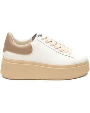 Ash Platform Lace-Up Trainers - White