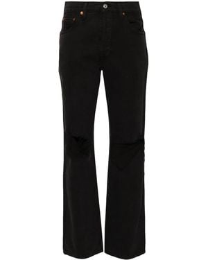 RE/DONE Jeans Svasati A Vita Alta - Nero