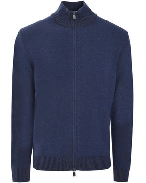 Corneliani ニット カーディガン - ブルー