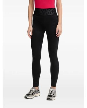 Sportalm Logo-Waistband Side-Zip Trousers - Black