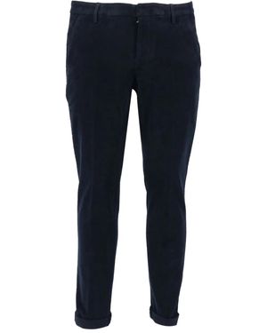 Dondup Corduroy Straight Pants - Blue
