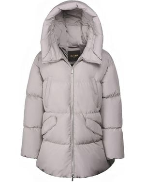 Moorer Plumífero Caliope -STP con capucha - Gris