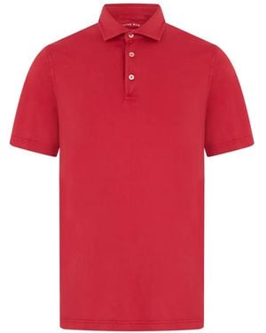Fedeli Short-Sleeve Polo Shirt - Red
