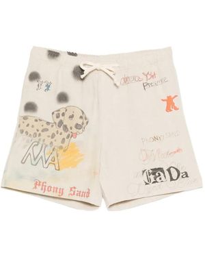 OPEN YY Shorts Mit Kordelzug - Natur