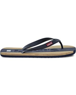 Levi's Infradito Jayden Con Logo Goffrato - Blu