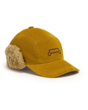 Marni Brushed Cap - Yellow