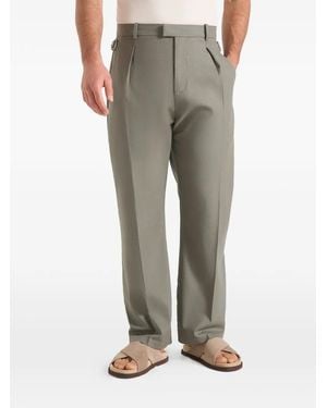 Manière De Voir Dorian Pleated Trousers - Grey