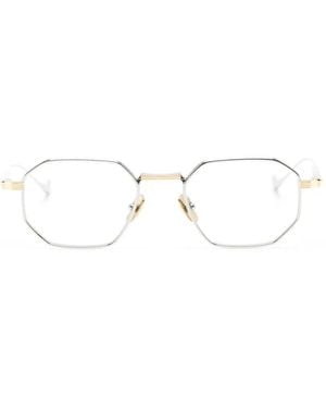 Cutler and Gross Geometric-Frame Sunglasses - White