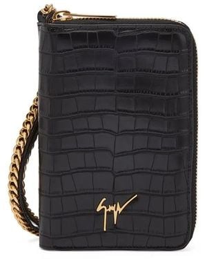 Giuseppe Zanotti Clutch Aymeric Con Catena - Nero