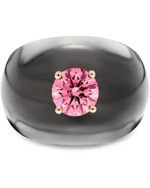 SOLO for Diamonds Diamond Chunky Ring - Grey