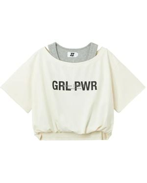 Izzue Layered Top - White