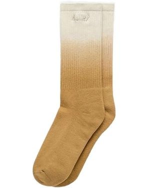 Autry Speedcat Ombré Rib Socks - Natural