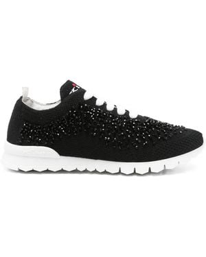 Kiton Zapatillas Fit Con Cuentas - Negro