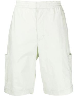 Ambush Elasticated-Waist Cotton Bermuda Shorts - White