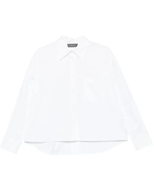 Lorena Antoniazzi Blouse Met Knoopsluiting En Zoom - Wit