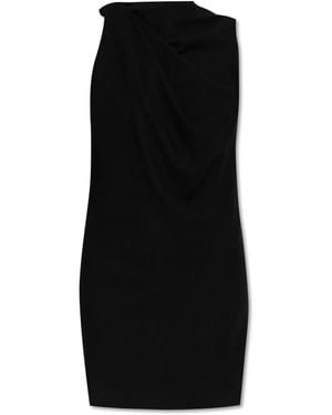 McQueen Elegant 100% Wool Dress - Black