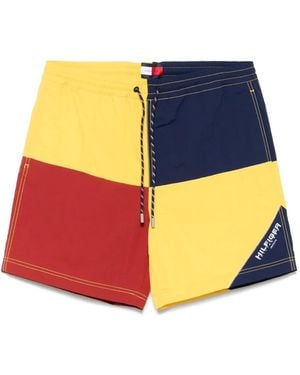 Tommy Hilfiger Sailing Colorblock Shorts - Orange