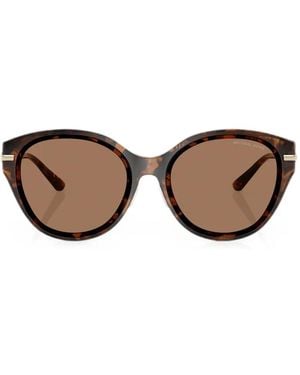 Michael Kors Tianjin Zonnebril Met Cat-Eye Montuur - Bruin