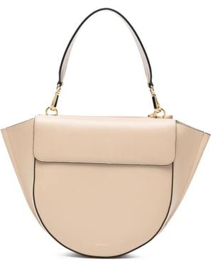 Wandler Medium Hortensia Leather Tote Bag - Natural