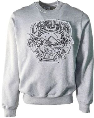 CASABLANCA Graphic-Patch Jumper - Grey