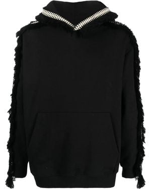 RITOS Embroidered-Detail Hoodie - Black