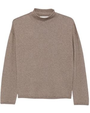 Marc O' Polo High-Neck Drop-Shoulder Jumper - Brown