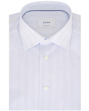 Eton Stripe-Pattern Shirt - White