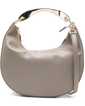 Twinset Metal-Handle Tote Bag - Gray