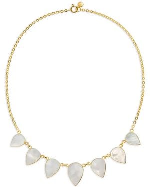 freya rose Warrioress Small Mother Of Pearl Necklace - Metallic