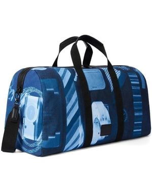 Paul Smith Photographic-Print Holdall - Blue