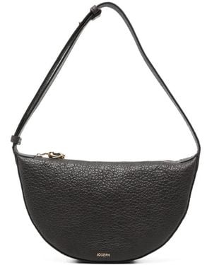 JOSEPH Bean Pebbled Leather Shoulder Bag - Black