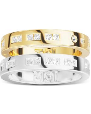 Apm Monaco Anillos Duo Morse Toi Moi - Metálico
