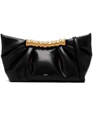 JW PEI Leia Gathered Clutch Bag - Black