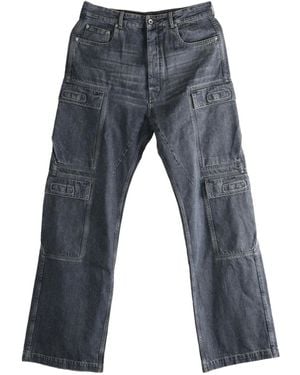 Rick Owens Cargo-Pockets Jeans - Grey