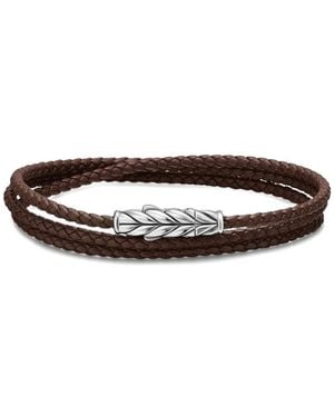David Yurman Pulsera Chevron Triple en plata de ley - Blanco