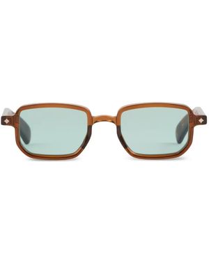 Sato Eyewear Ran Rectangle-Frame Sunglasses - Brown