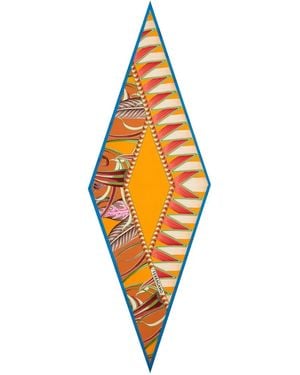 Ferragamo Giada Triangle Silk Scarf - Orange