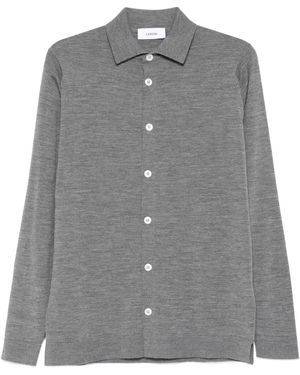 Lardini Long-Sleeve Button-Fastening Shirt - Grey