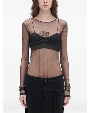 Ann Demeulemeester Angel Divine T-Shirt - Schwarz