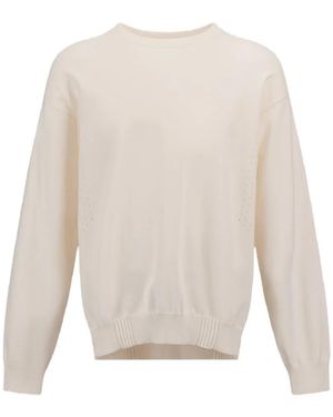 Laminar Pullover Mit Rundhalsausschnitt - Weiß