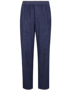 Aspesi Elasticated Trousers - Blue