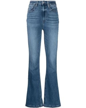 PAIGE Flared Mid-Rise Jeans - Blue