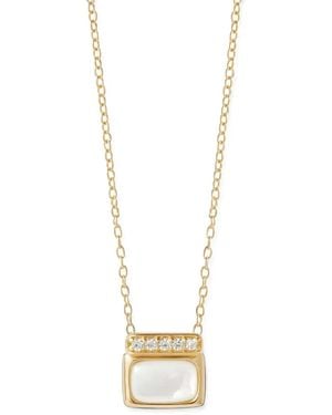 Astley Clarke Aurora Ridge Mother Of Pearl Necklace - White