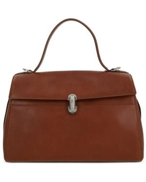 SAVETTE Bolso Shopper Soft Symmetry De Piel - Marrón