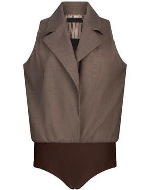 Liu Jo Mélange Vest - Brown